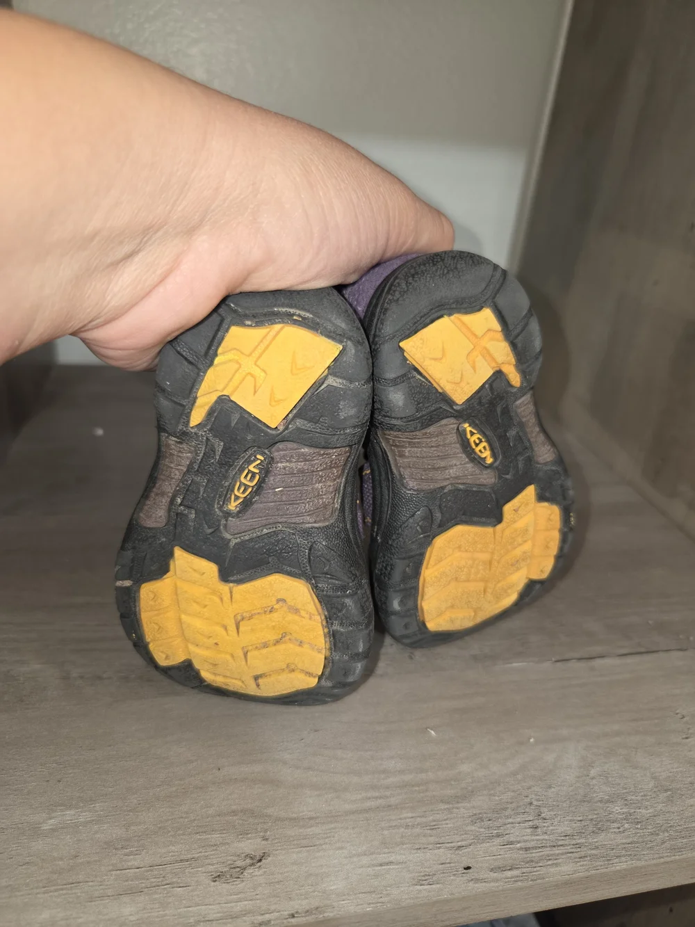 Keen Kids Purple and Black Closed-Toe Sandals